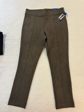 Andrew Marc faux Suede Taupe Pants